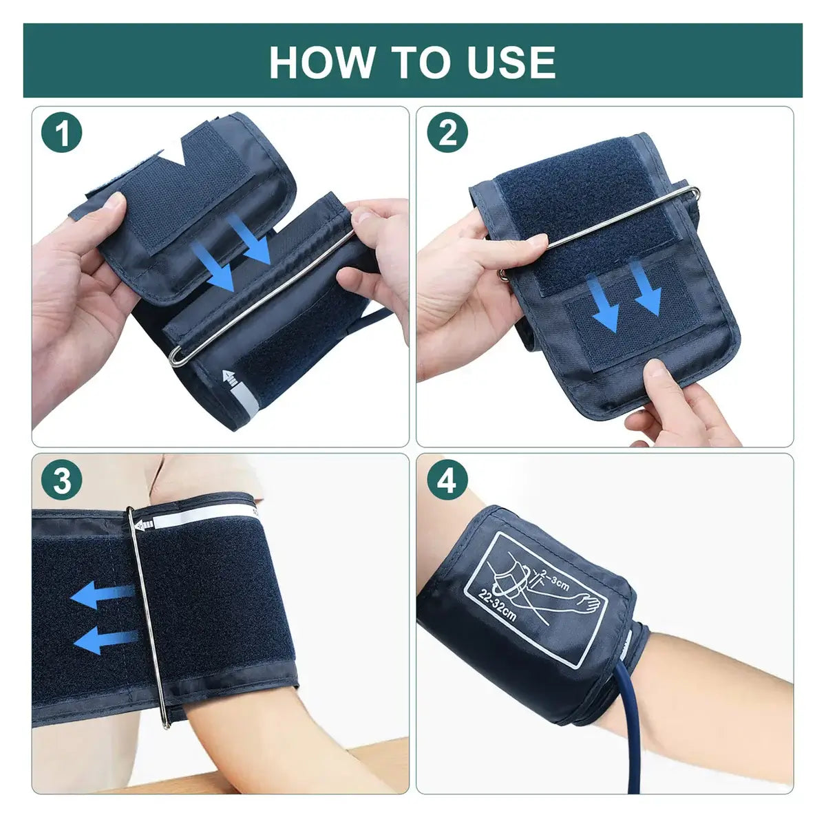 Portable Blood Pressure Monitor | Household Arm Band Sphygmomanometer