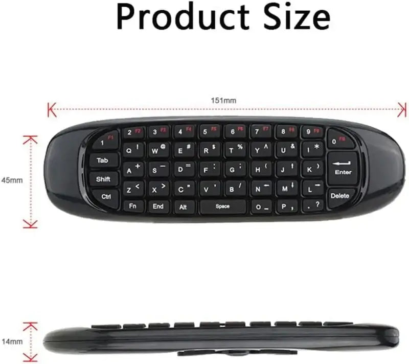 Wireless Air Mouse Keyboard 3-in-1 Multifunctional Solution