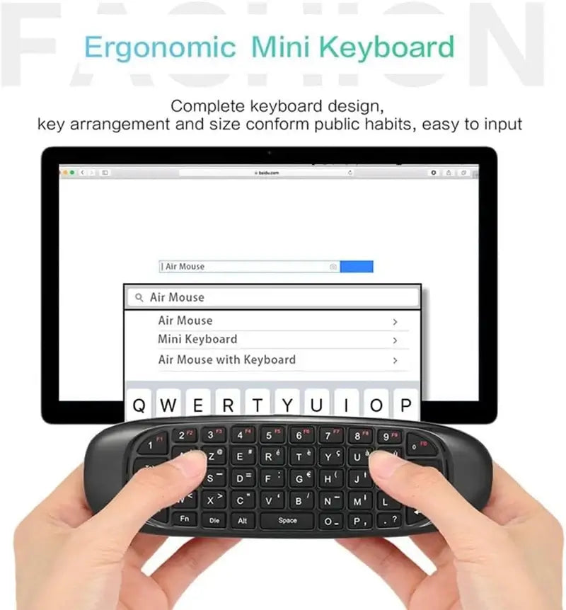 Wireless Air Mouse Keyboard 3-in-1 Multifunctional Solution