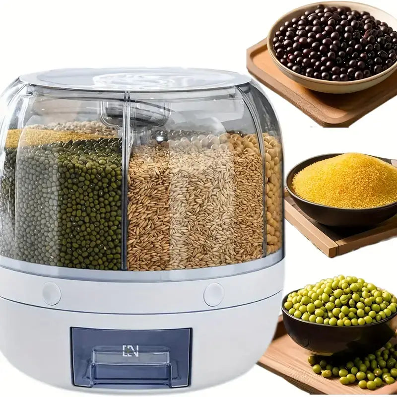 Rotating Food Dispenser - Convenient, Space-Saving Storage Solution