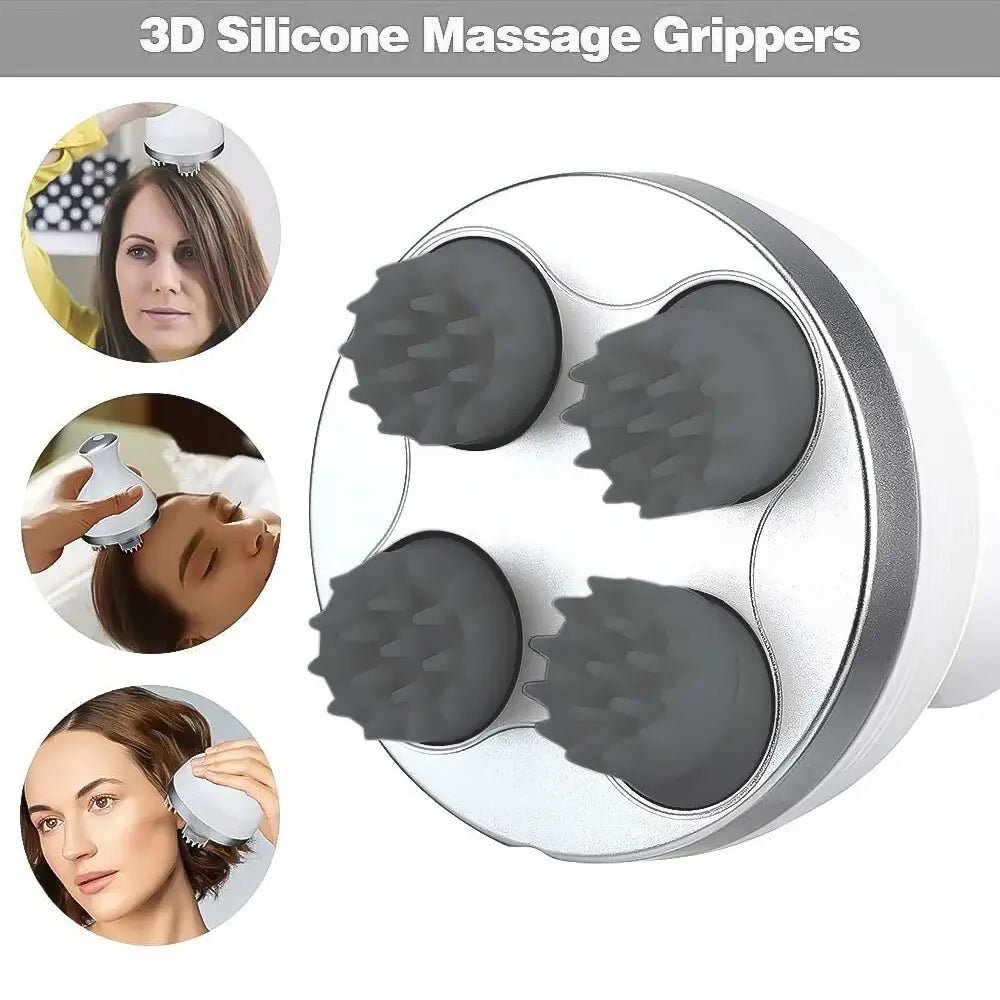 Electric Silicone Scalp Massager | USB Rechargeable