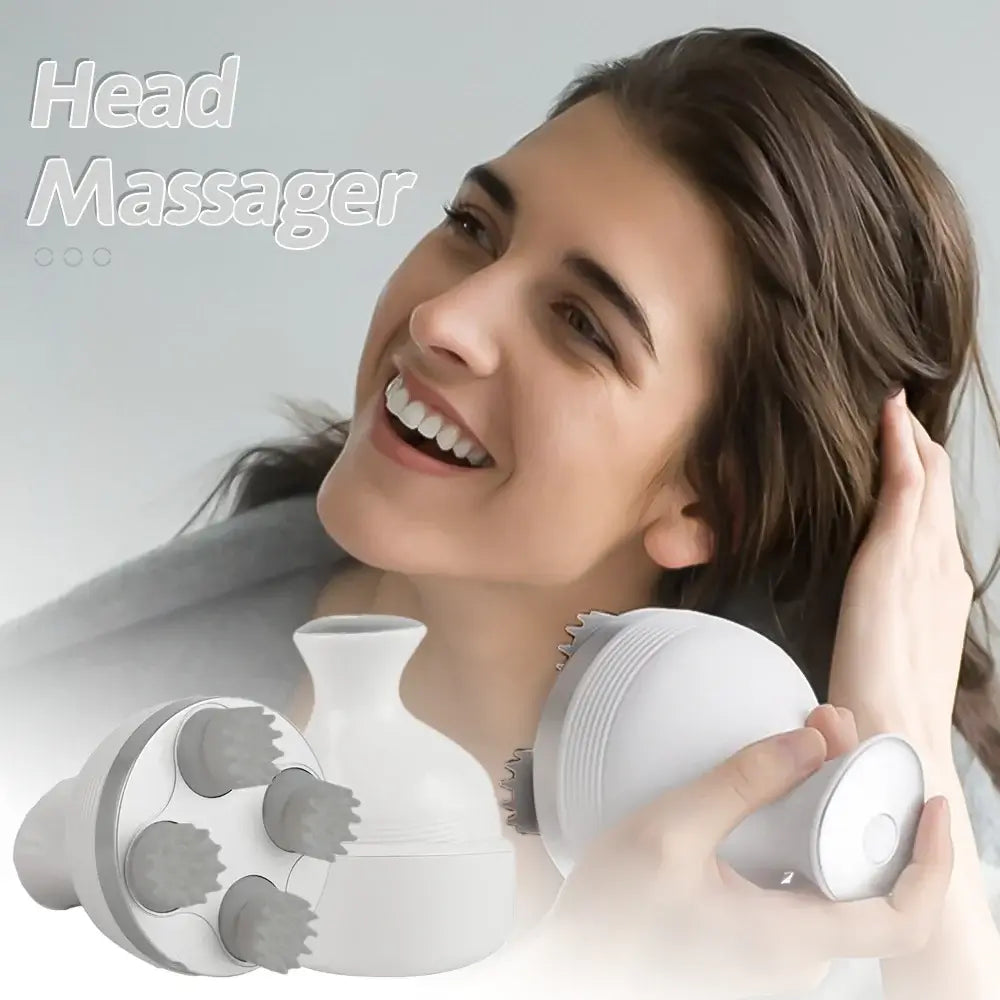 Electric Silicone Scalp Massager | USB Rechargeable