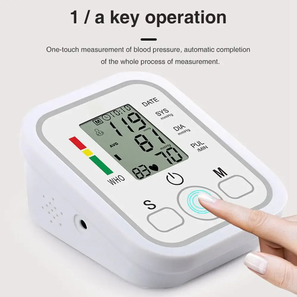 Portable Blood Pressure Monitor | Household Arm Band Sphygmomanometer