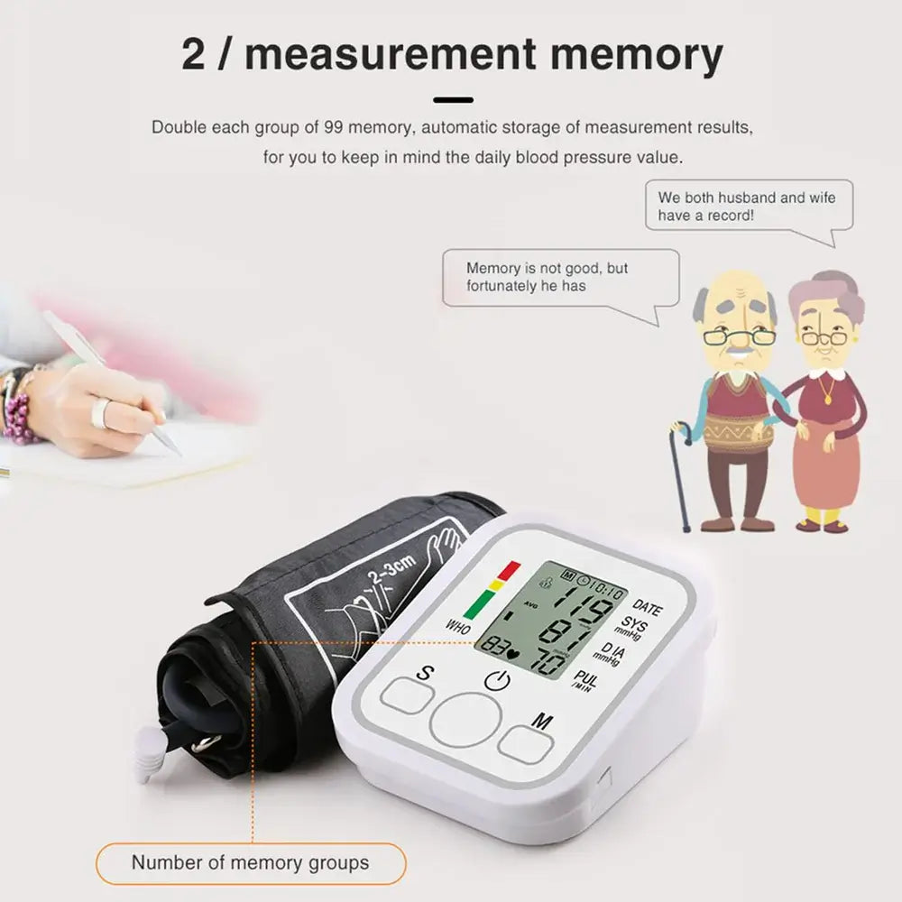 Portable Blood Pressure Monitor | Household Arm Band Sphygmomanometer