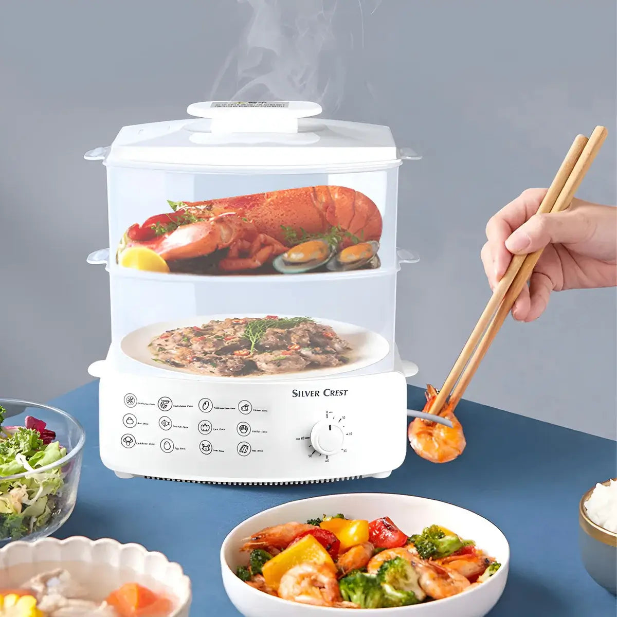 Electric Steamer and Defroster - Simplify Your Healthy Cooking