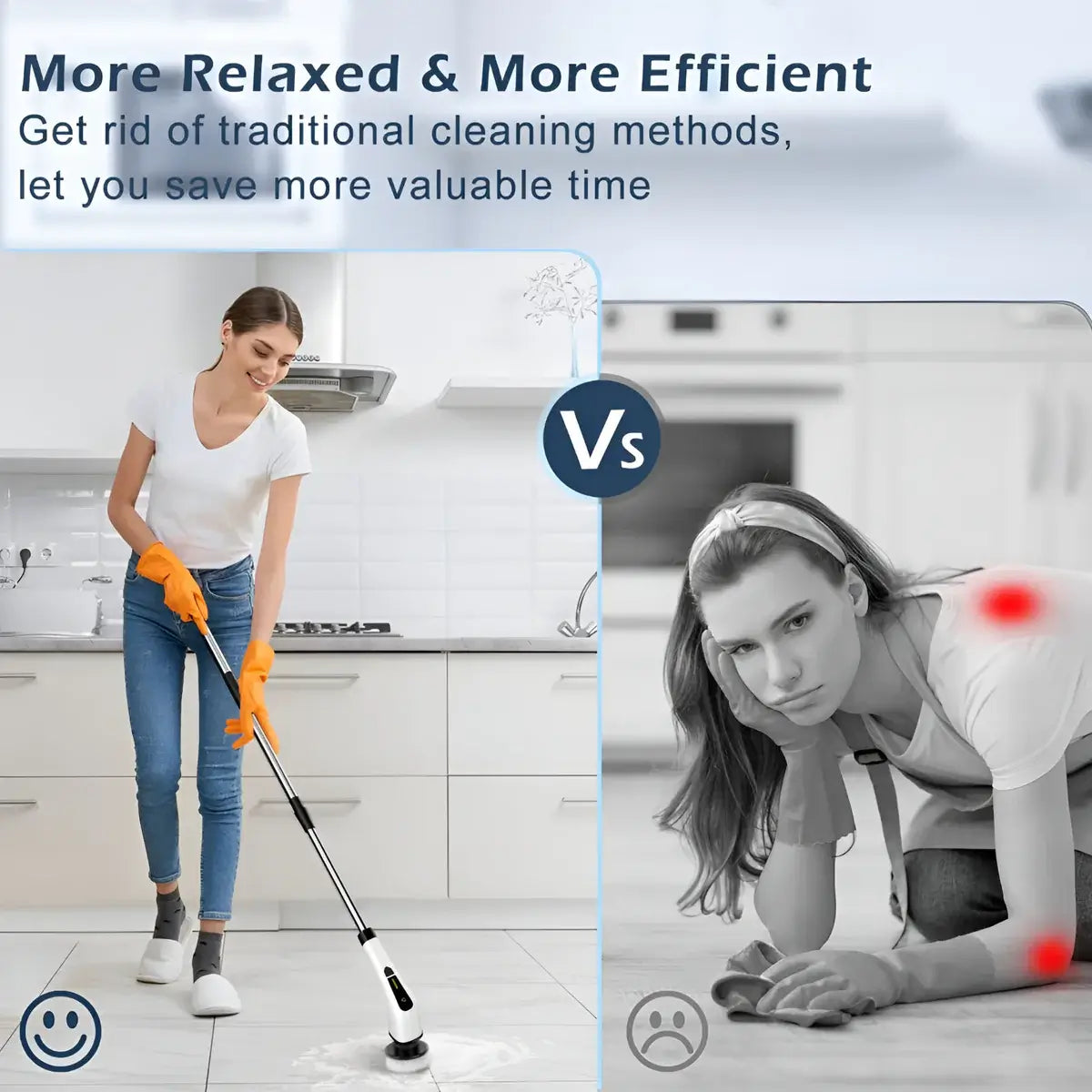 Powerful Electric Cleaning Brush with 8 Brush Heads