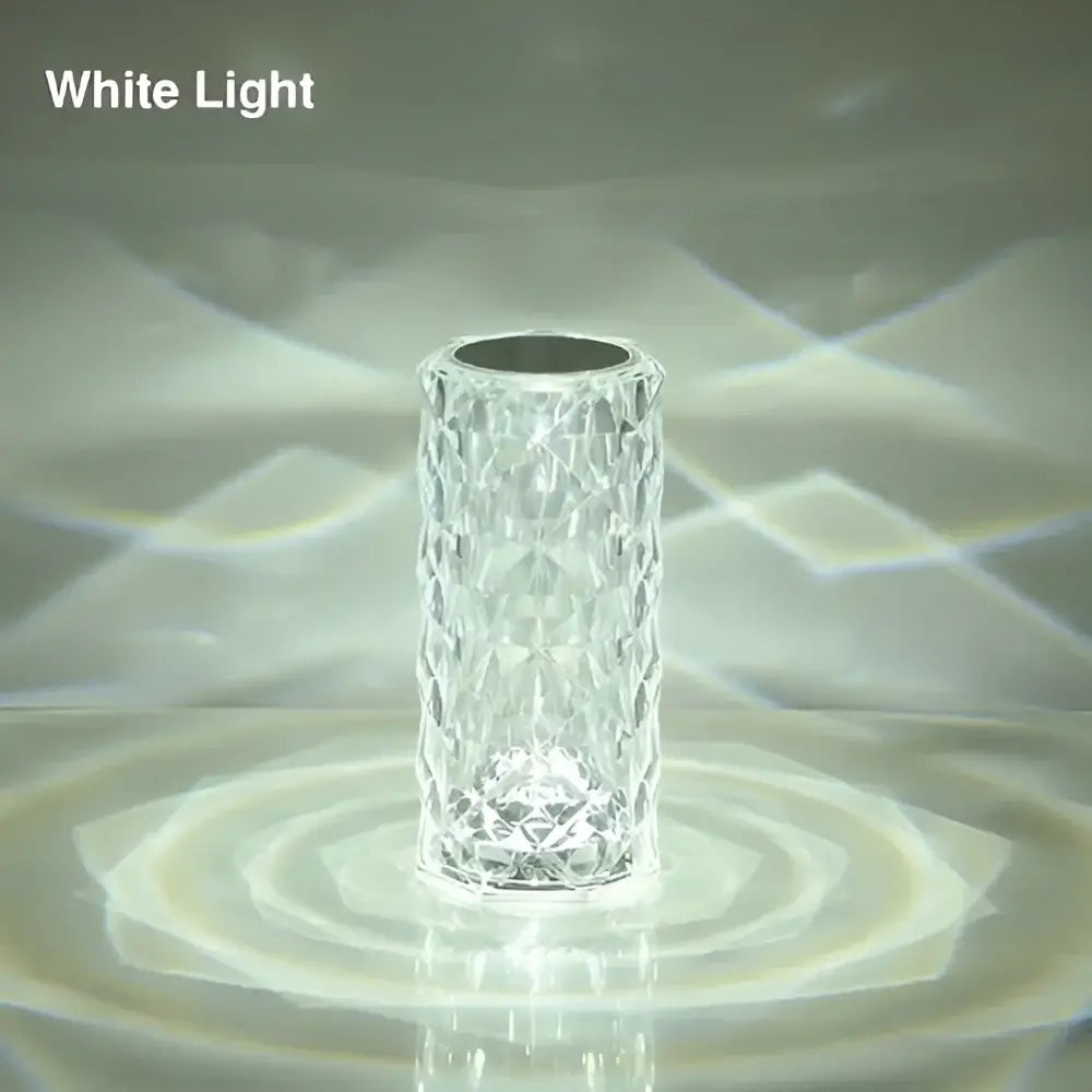 LED Crystal Table Lamp - RGB Color Changing Night Light