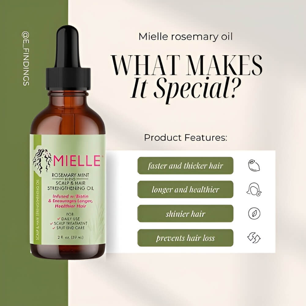 Mielle Organics Rosemary Mint Scalp & Hair Strengthening Oil